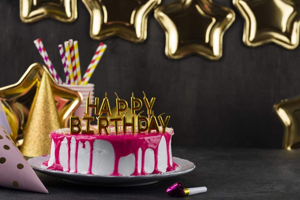 tarta de fiesta de 40 cumpleaños