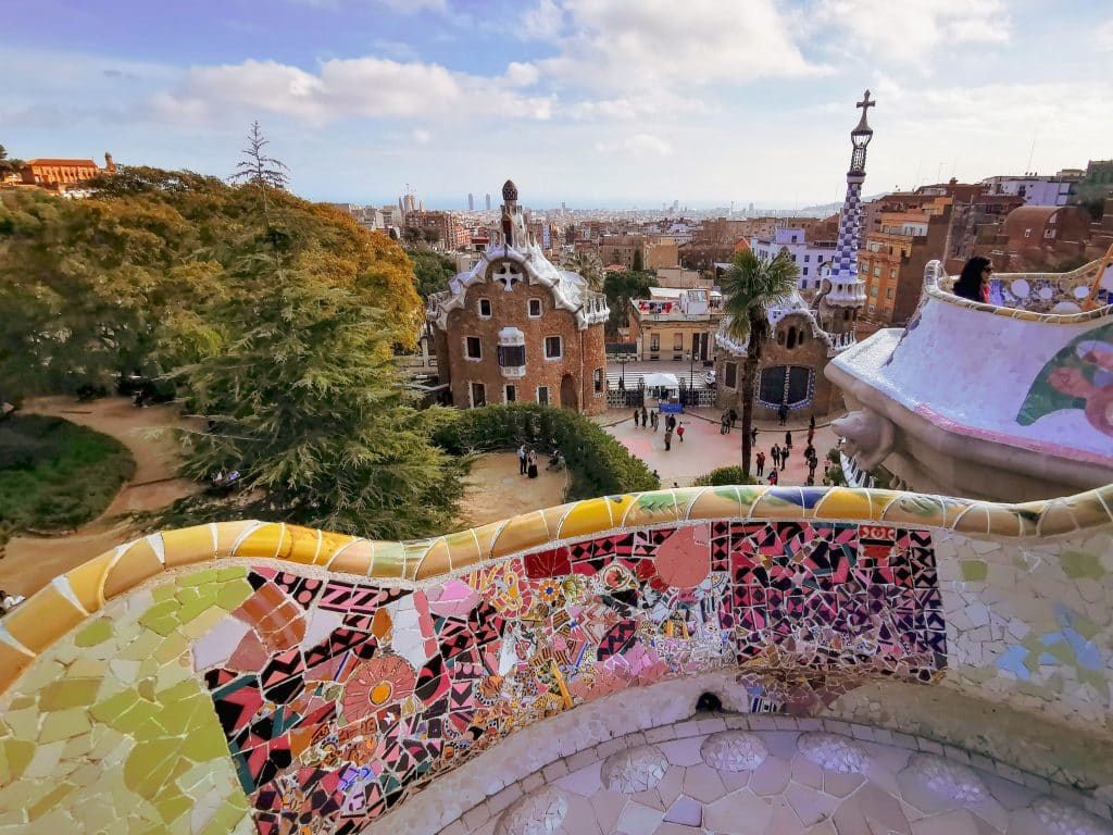Parque Güel de Gaudí en Barcelona