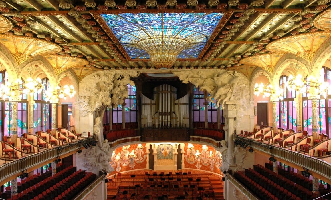 Interior del Palau de la Música de Barcelona