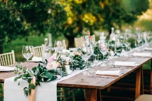 mesa banquete de boda