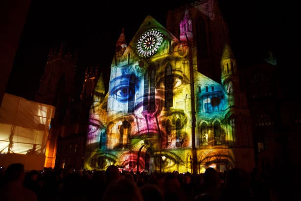 video mapping en catedral